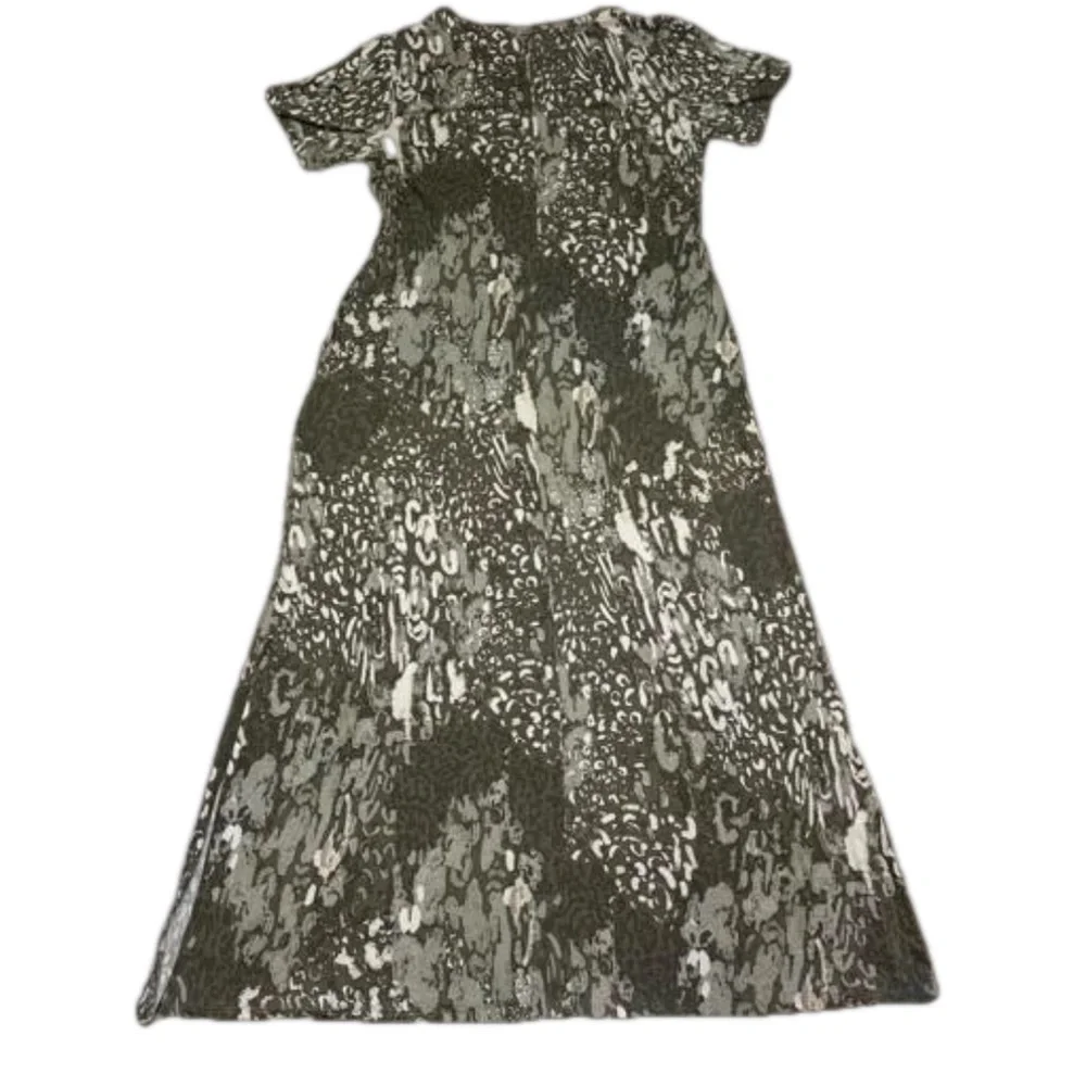 Belle by Kim Gravel Print V-Neck Maxi Dress XXS Approx 47